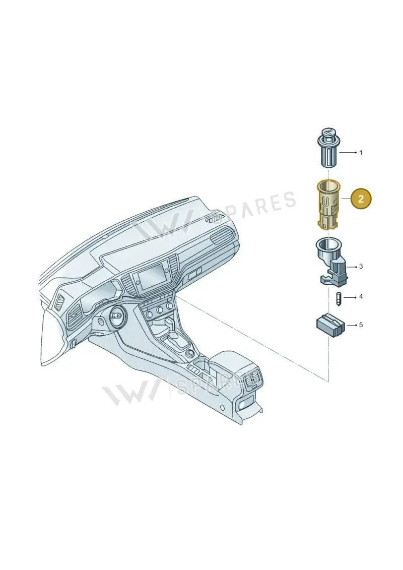4B0919305C01C — Volkswagen Taigo (2021-2024) diagram 587919020, position 2