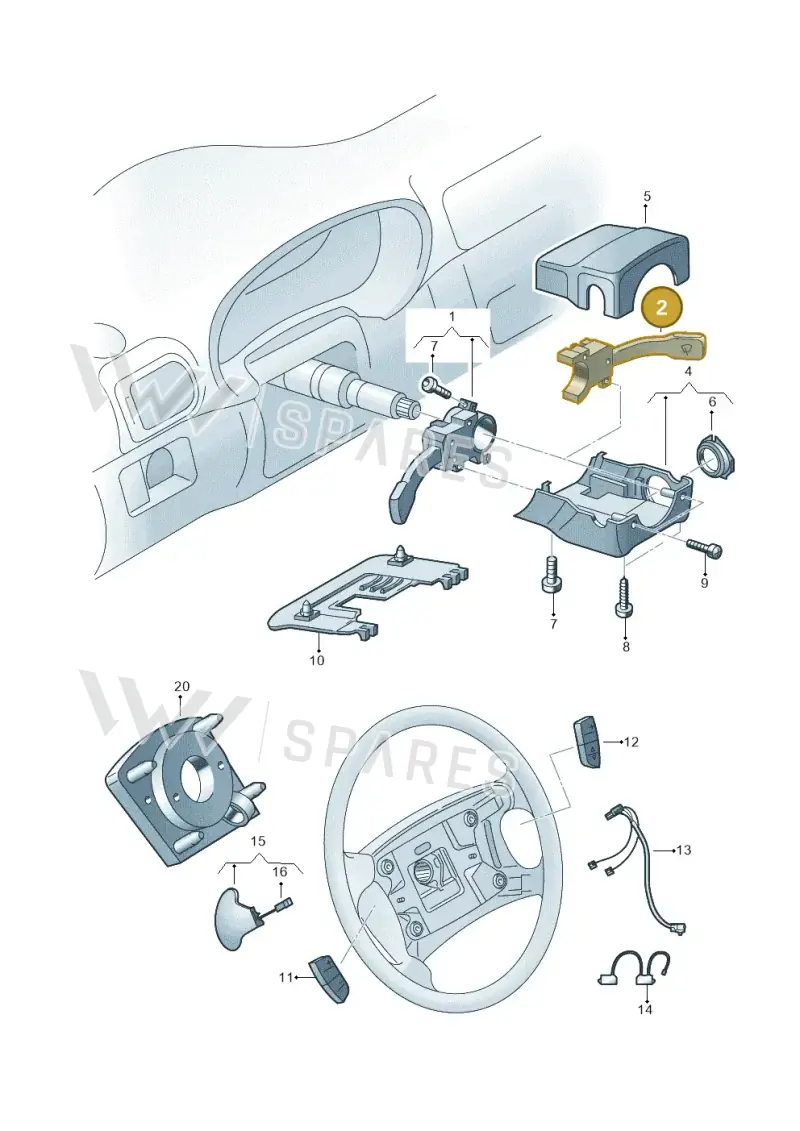 4B0953503E01C — Volkswagen New Beetle Cabrio. (2003-2005) diagram 201953500, position 2