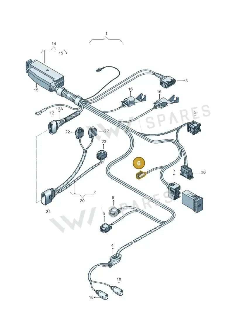 4B0971636 — Volkswagen Sharan (2008-2010) diagram 245972800, position 6