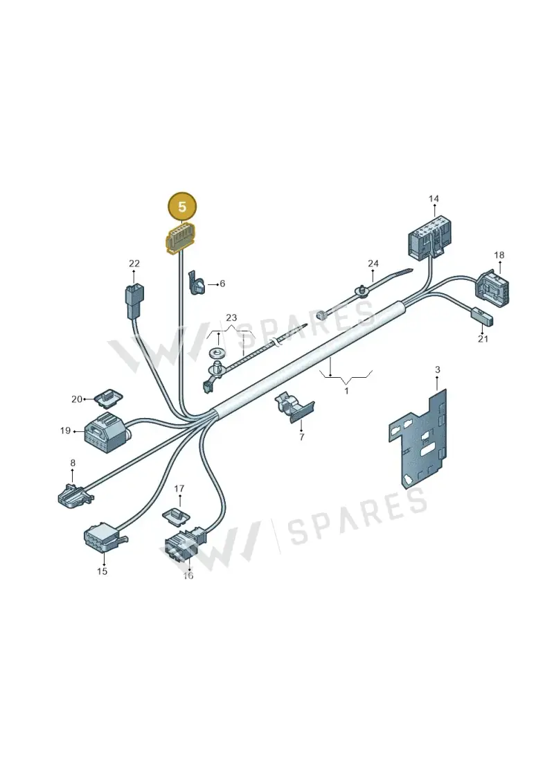 4B0971636 — Volkswagen Eos BlueMotion (2010-2015) diagram 712972260, position 5
