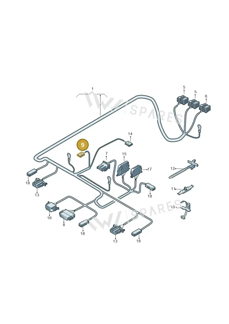 4B0971833 — Volkswagen Transp. caravelle (2008-2009) diagram 410972650, position 9