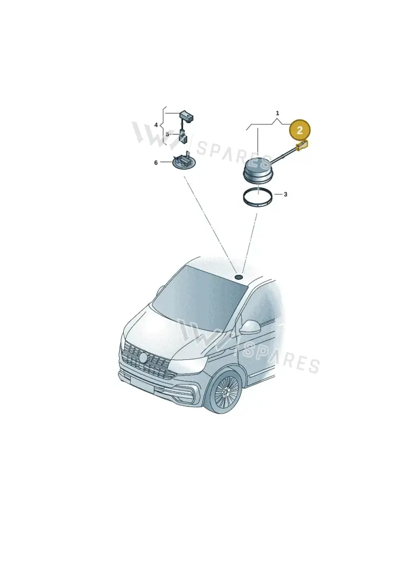 4B0971992 — Volkswagen Transport. multivan (2019-2024) diagram 7em035080, position 2