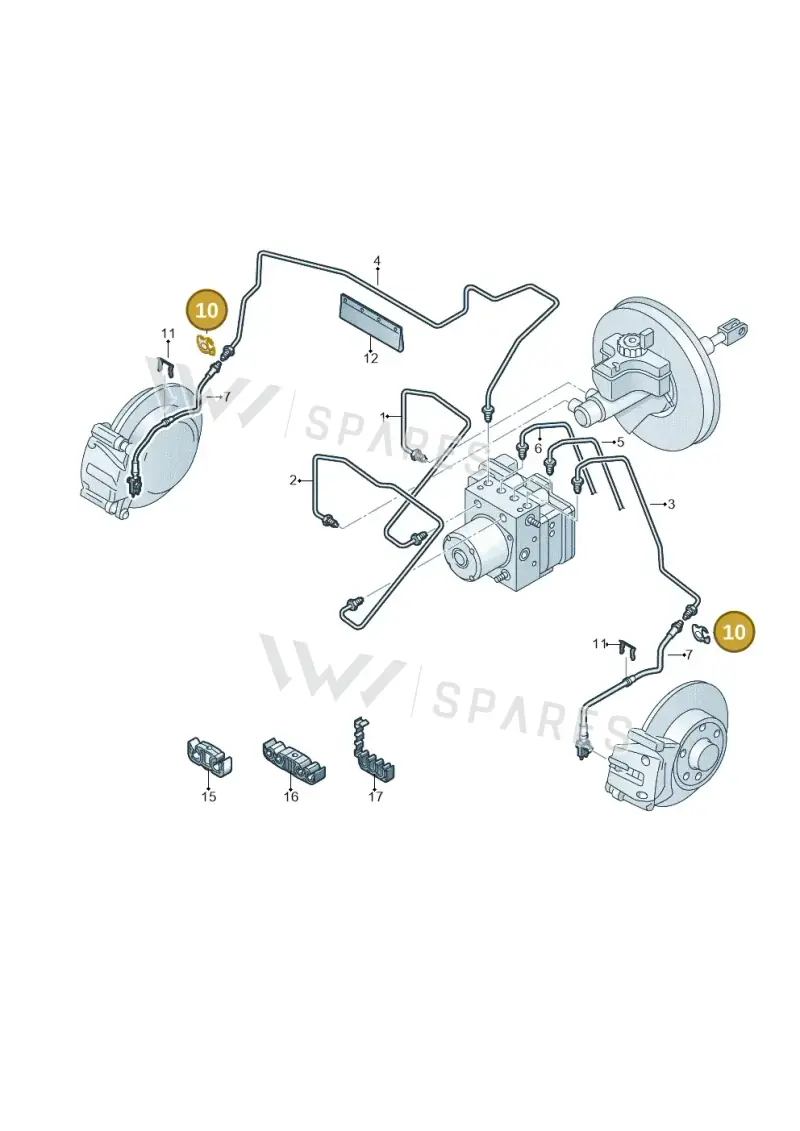 4D0611715B — Volkswagen Polo 1.4 BlueMotion (2014-2017) diagram 773611200, position 10