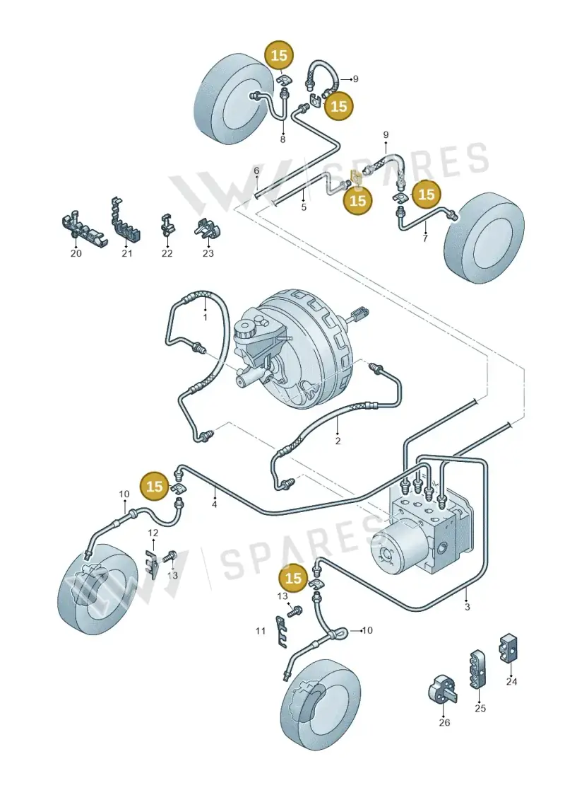 4D0611715B — Volkswagen Amarok twin cab (2022-) diagram 894611200, position 15
