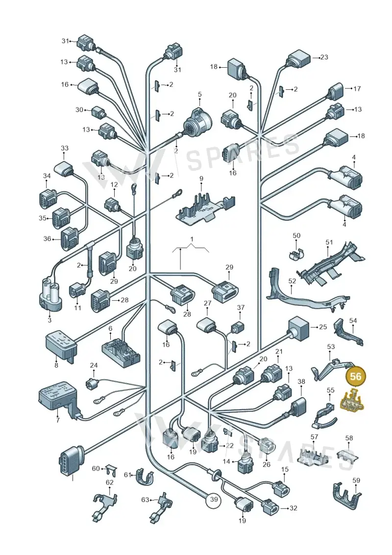 4D0971847B — Volkswagen Passat CC (2011-2016) diagram 460971810, position 56