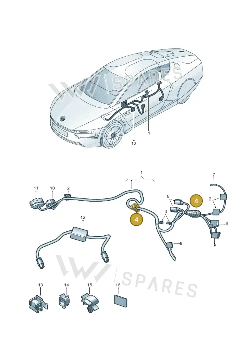 4D0971863 — Volkswagen 6Z3 platform diagram 760972310, position 4
