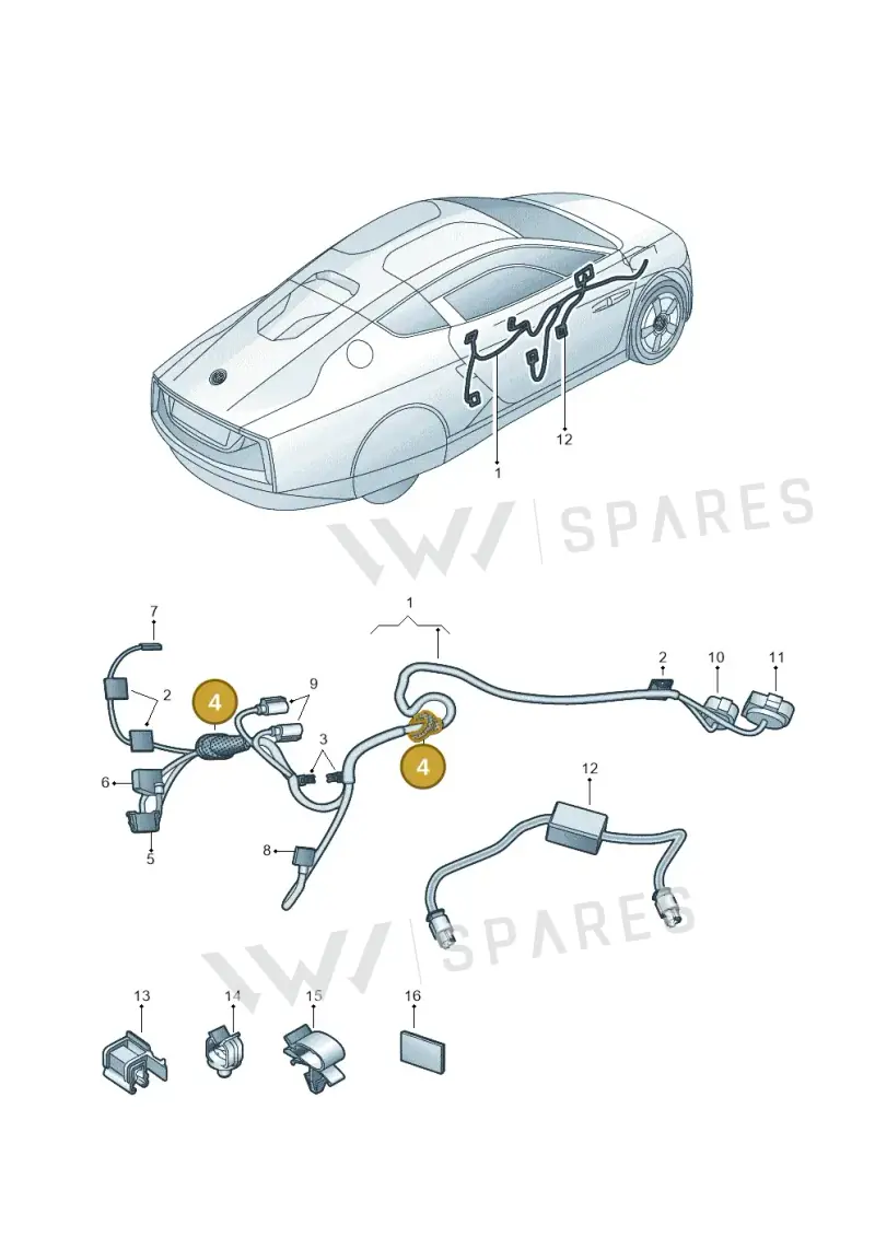 4D0971863 — Volkswagen 6Z3 platform diagram 760972320, position 4
