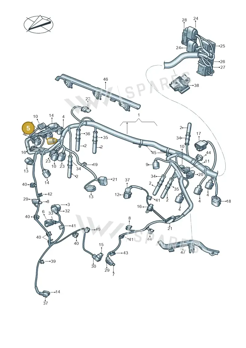 4D0971992A — Volkswagen Amarok twin cab (2022-) diagram 894971140, position 5