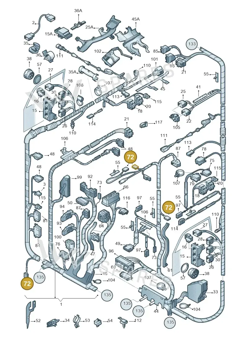 4D0972623 — Volkswagen New Beetle             06> (2005-) diagram 201971810, position 72