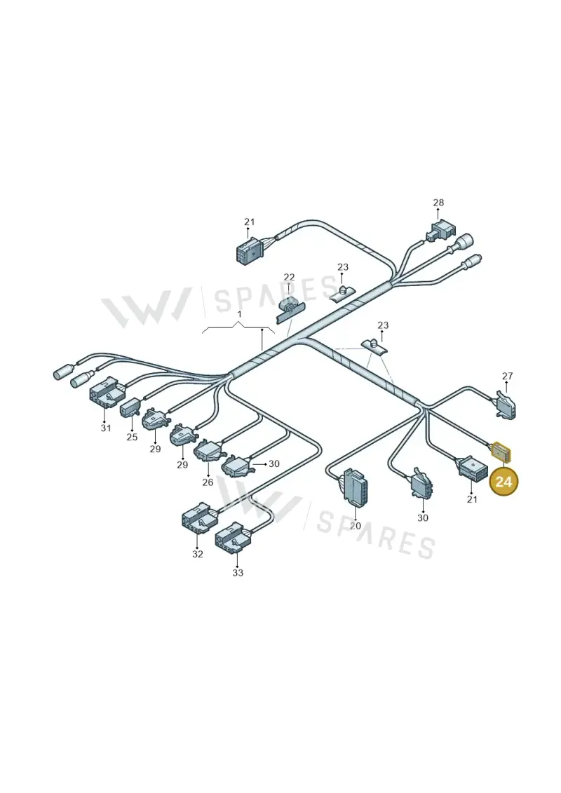 4D0972623 — Volkswagen LUPO/3L TDI (2003-2005) diagram 441972450, position 24