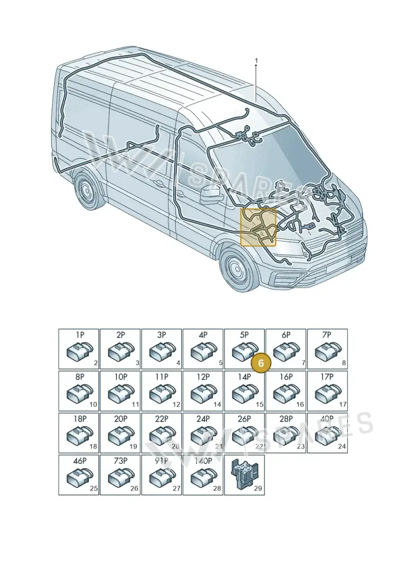 4D0973725 — Volkswagen MAN TGE 55 (2016-2021) diagram 806971083, position 6