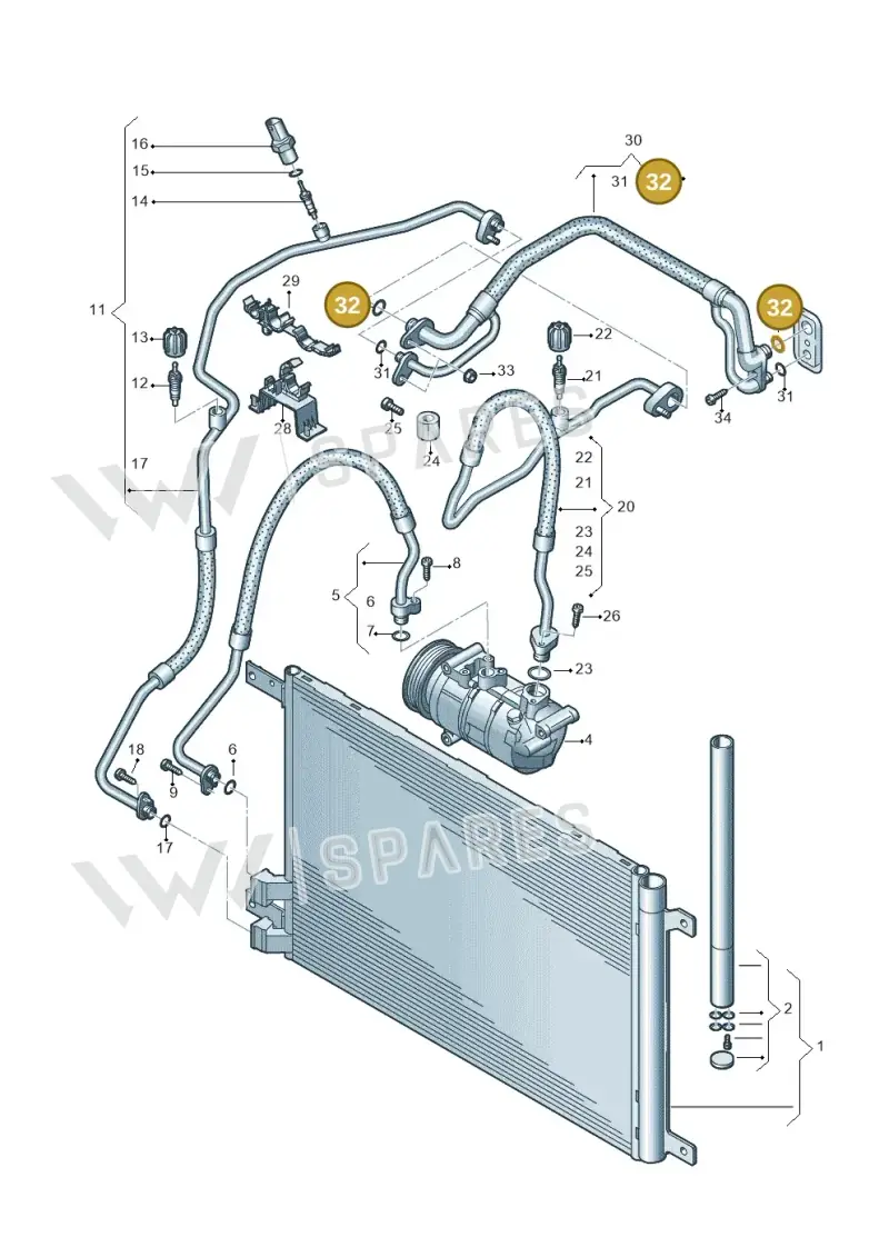 4E0260749B — Volkswagen Passat estate (2023-) diagram 746260400, position 32
