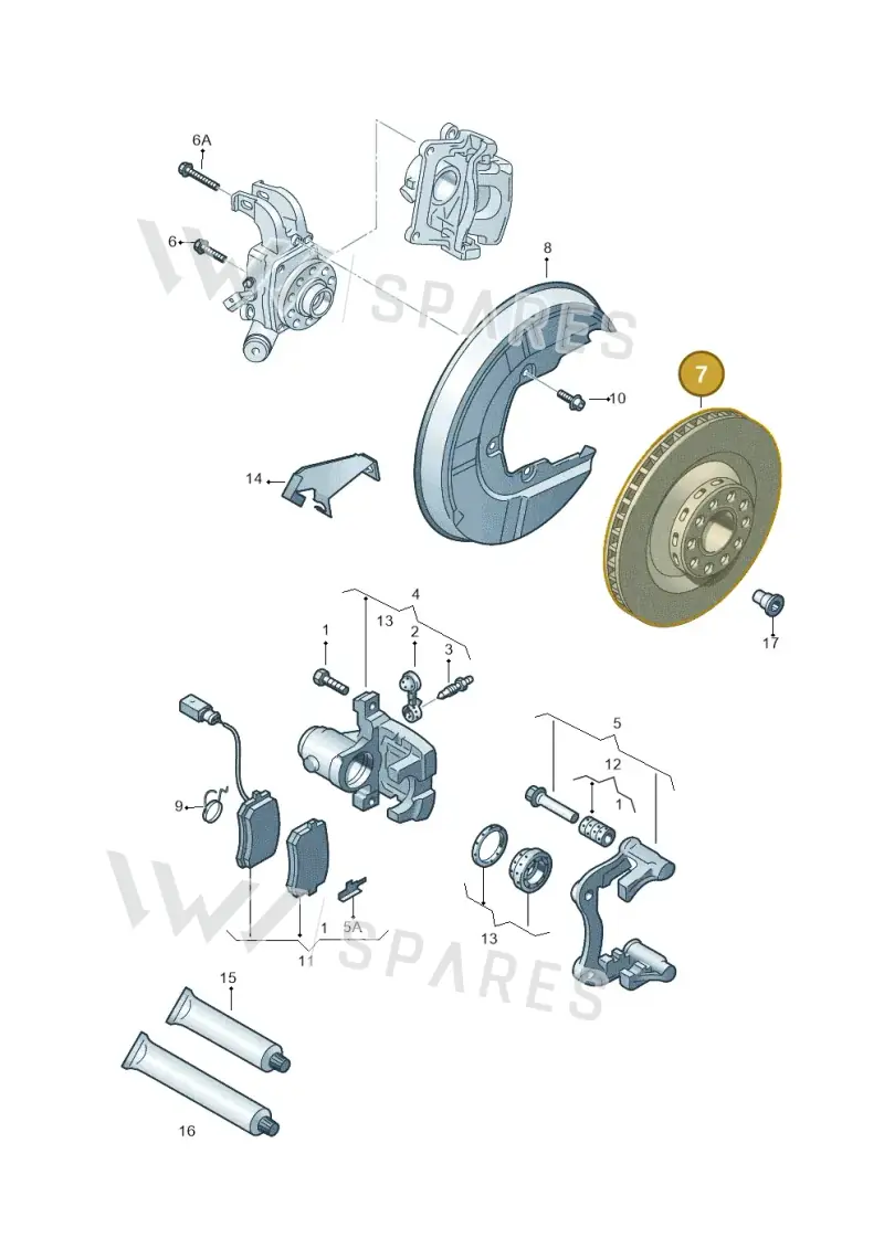 4E0615601L — Volkswagen Phaeton 4motion (2010-2016) diagram 258615600, position 7