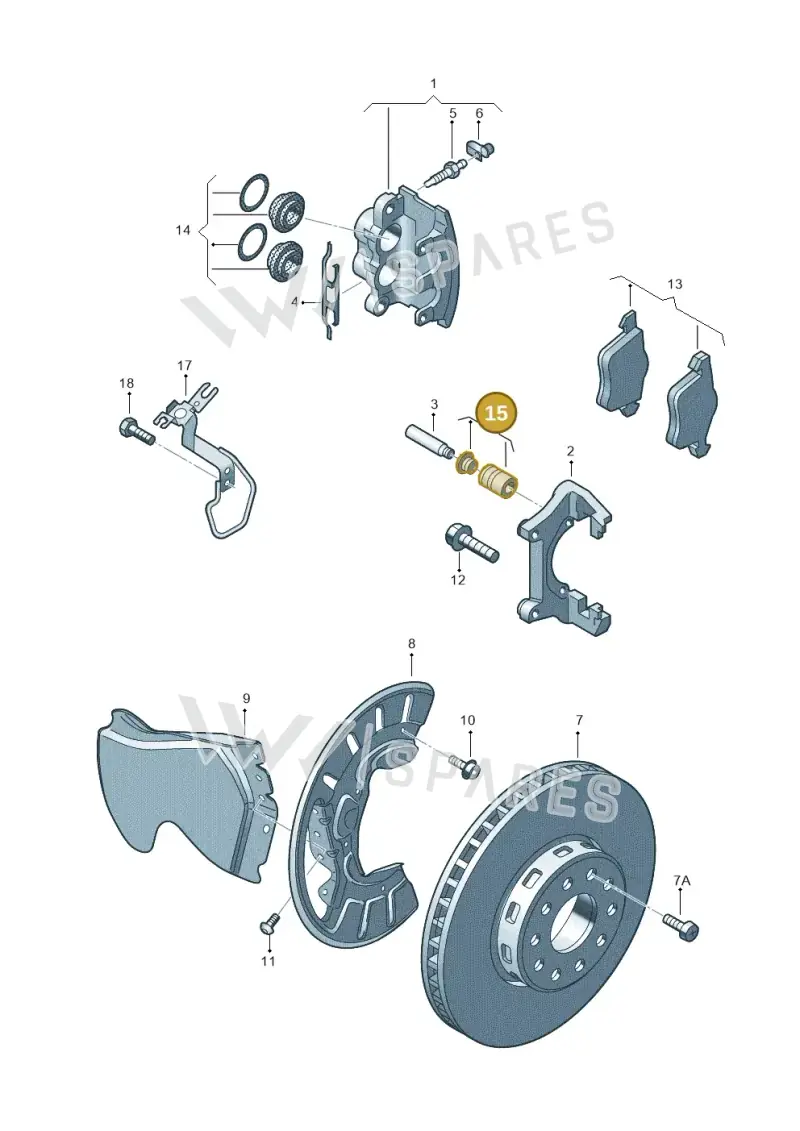 4E0698647 — Volkswagen PHAETON                08> (2007-) diagram 258615530, position 15