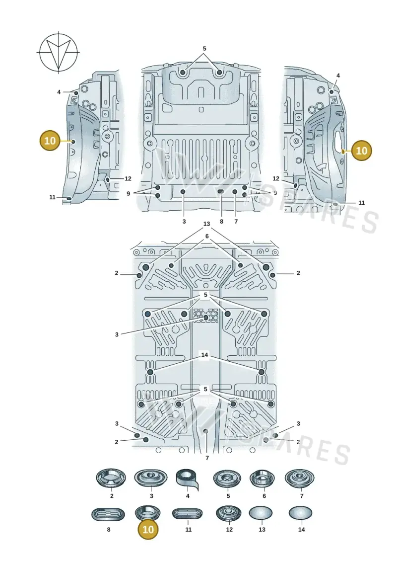 4E0804297 — Volkswagen ID.4 Pro (2020-2023) diagram 11a803040, position 10