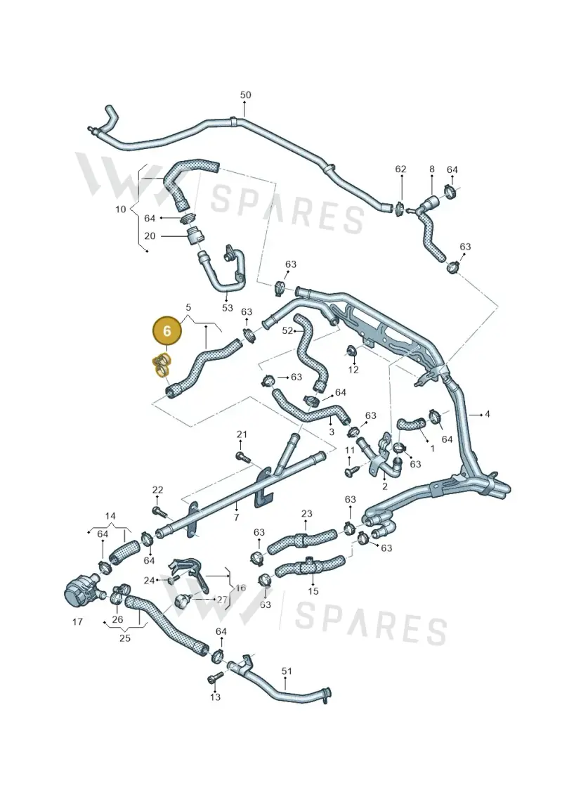 4F0422379A — Volkswagen Amarok twin cab (2022-) diagram 894121540, position 6