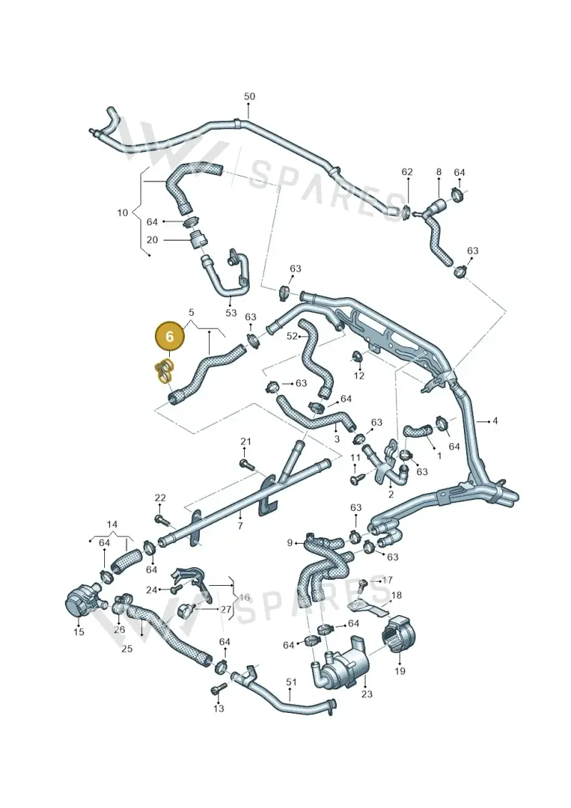 4F0422379A — Volkswagen Amarok twin cab (2022-) diagram 894121530, position 6