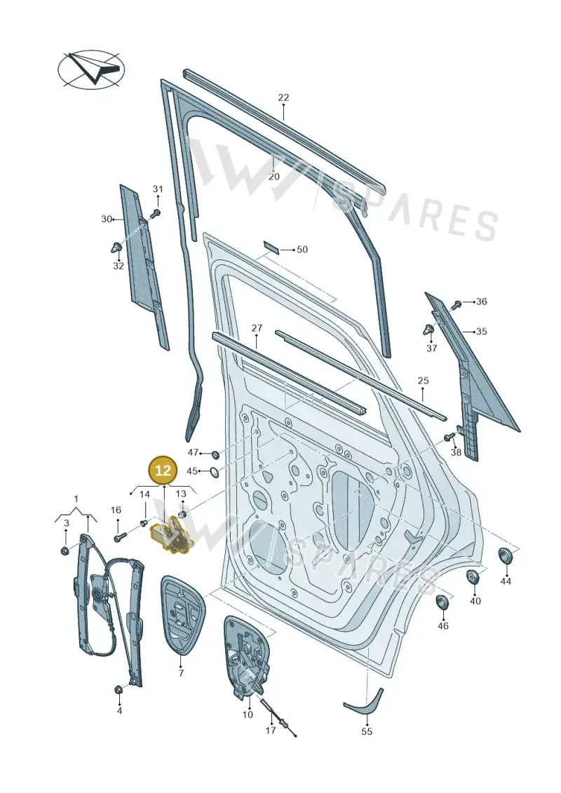 4F0837060A — Volkswagen Touareg (2017-2023) diagram 439839600, position 12