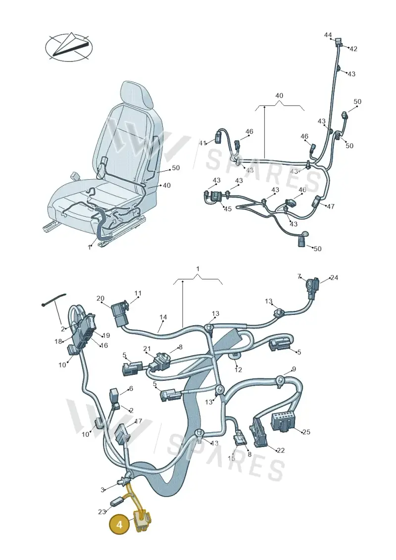 4F0937733 — Volkswagen Amarok twin cab (2022-) diagram 793972270, position 4