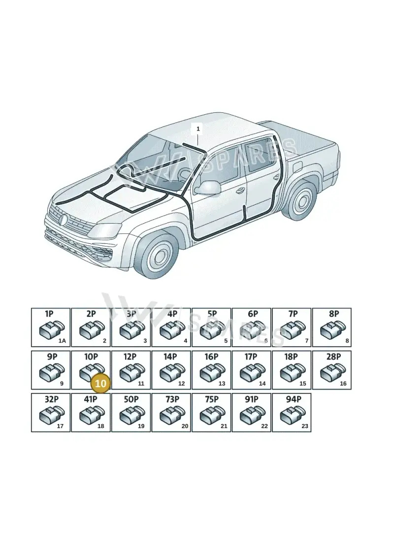 4F0937743 — Volkswagen Amarok twin cab (2022-) diagram 2ha971080, position 10