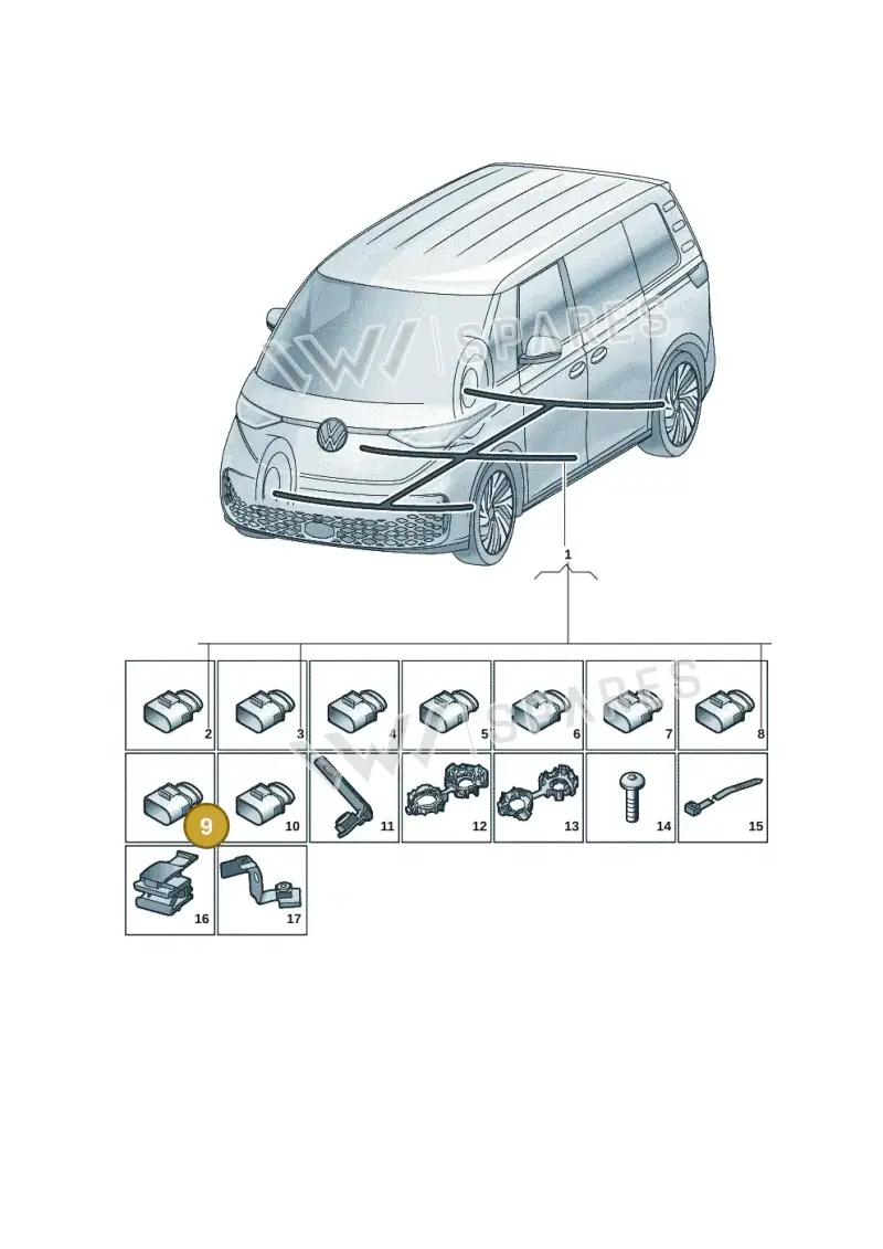 4F0972483A — Volkswagen ID.Buzz (2022-) diagram 15a971900, position 9