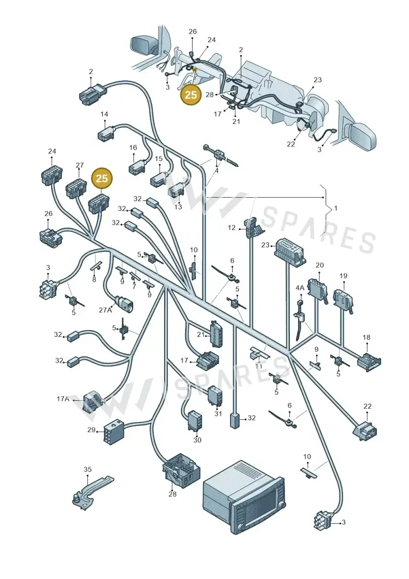 4F0972575 — Volkswagen Amarok twin cab (2022-) diagram 683971830, position 25
