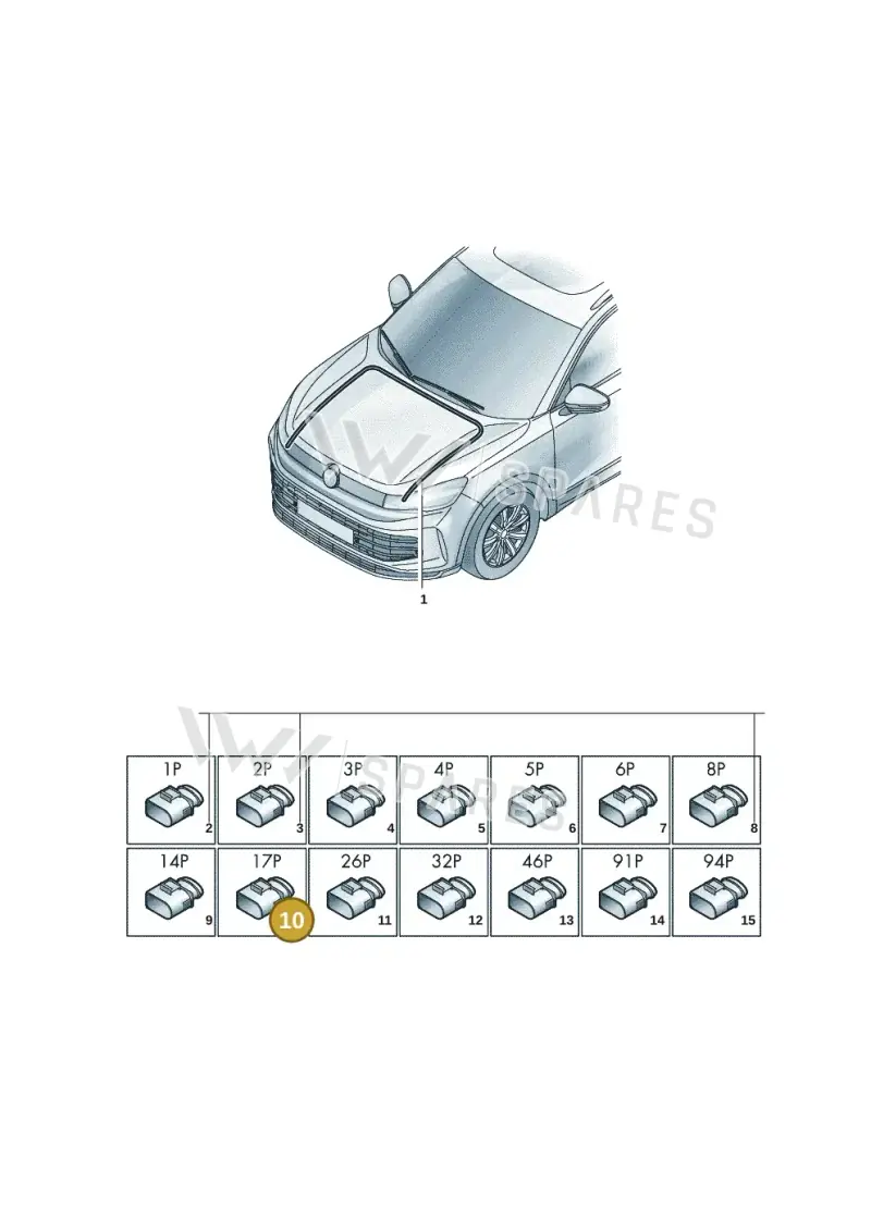 4F0972575A — Volkswagen Tiguan 2.0 (2023-) diagram 57x971800, position 10
