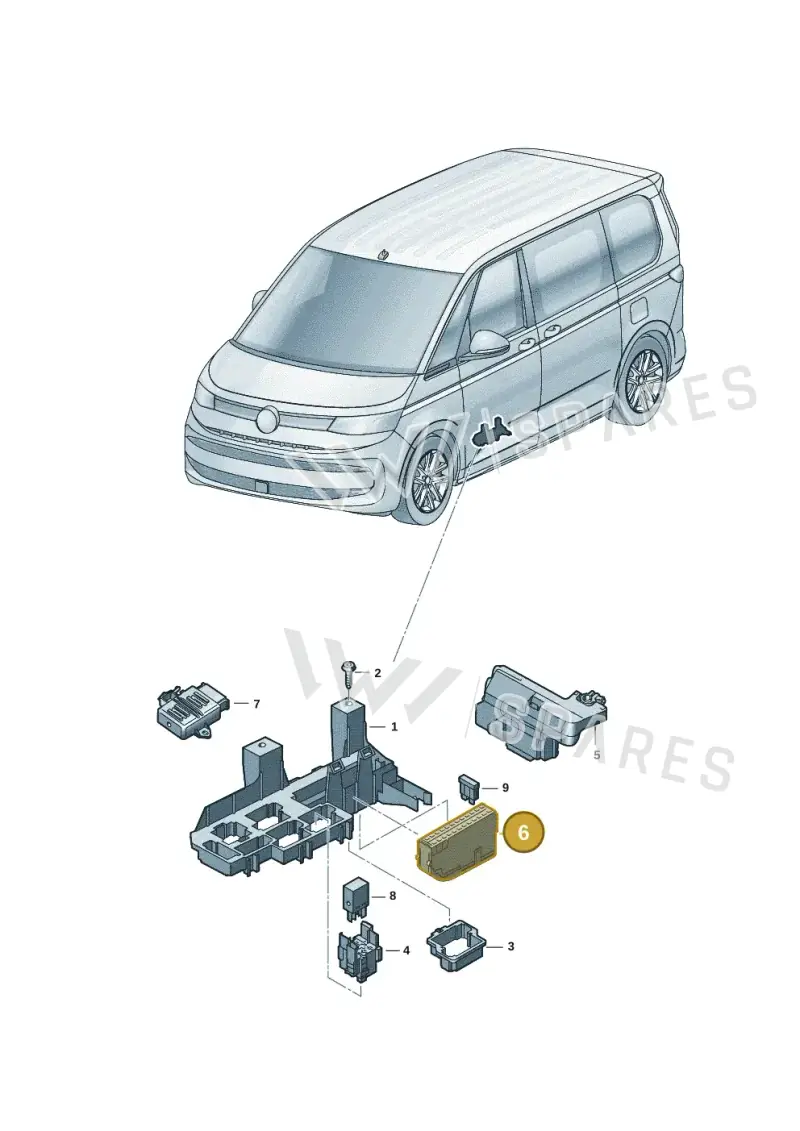 4F1941824 — Volkswagen Multivan (2021-) diagram 7t0937010, position 6