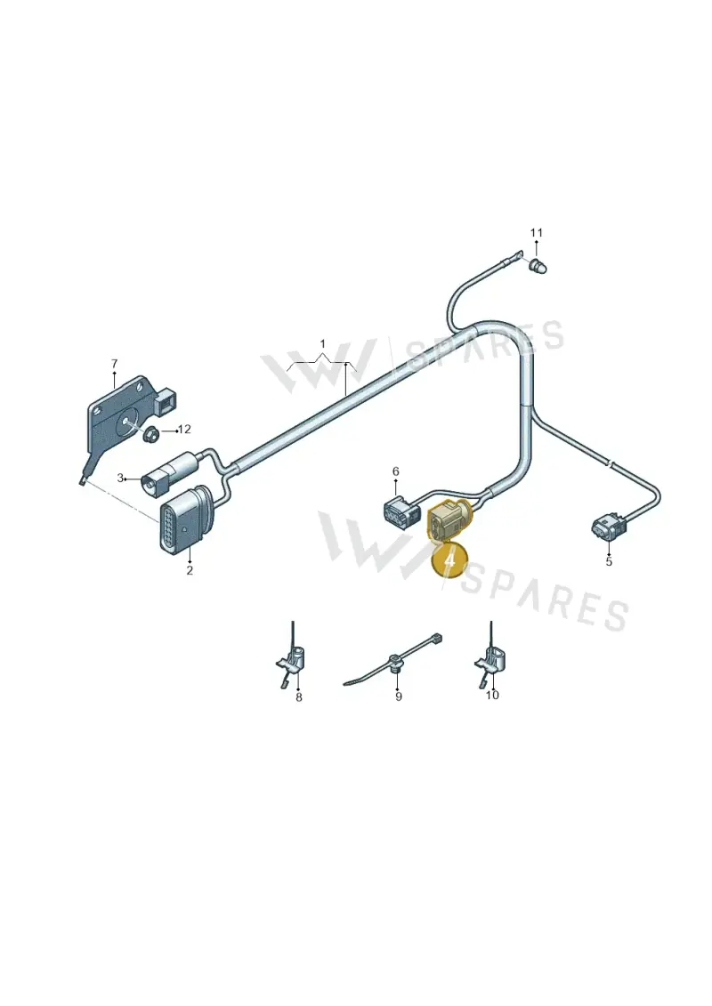4G0906234A — Volkswagen Touareg (2017-2023) diagram 859972750, position 4