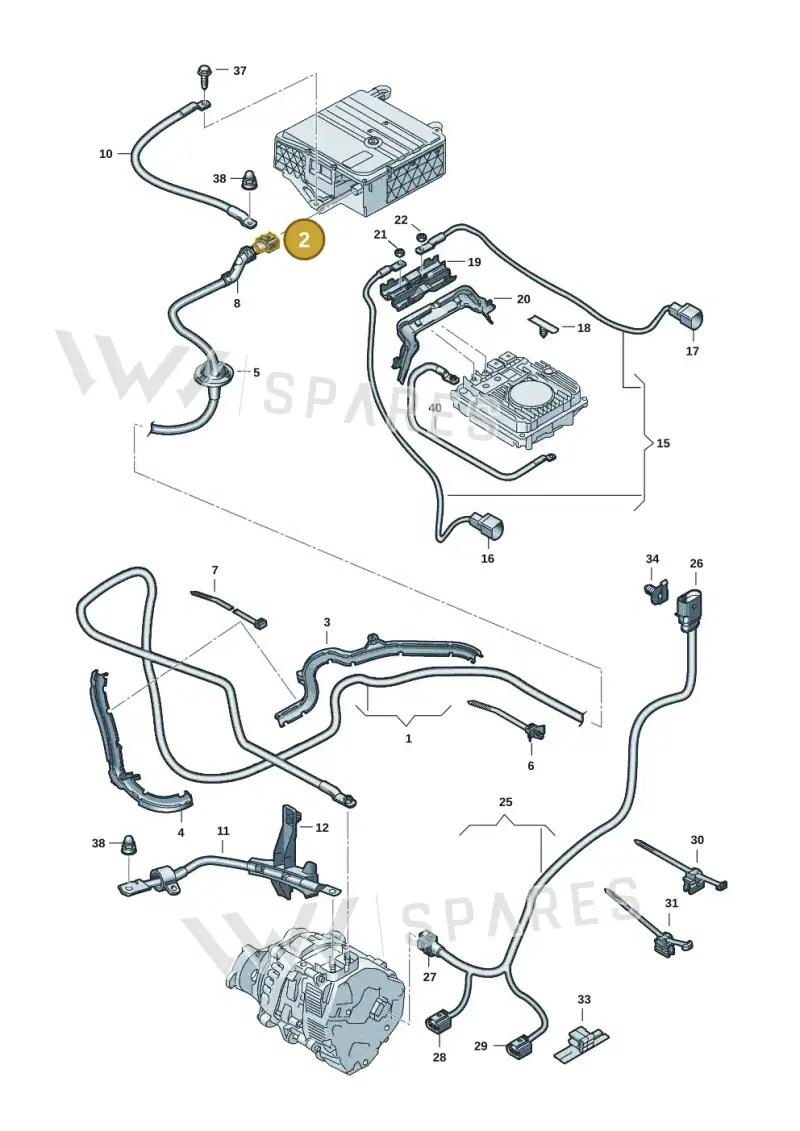 4G0906234C — Volkswagen Tiguan 2.0 (2023-) diagram 3j0971150, position 2