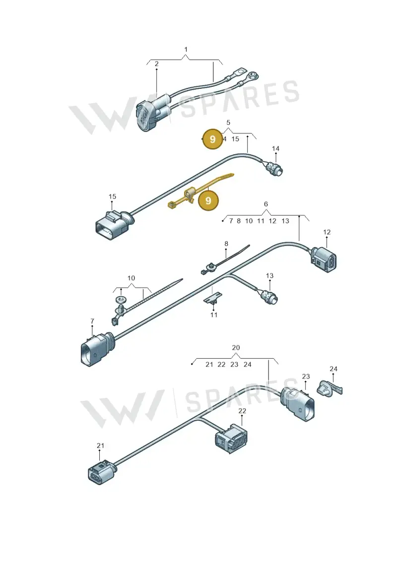 4G0971818 — Volkswagen Amarok twin cab (2022-) diagram 894971600, position 9