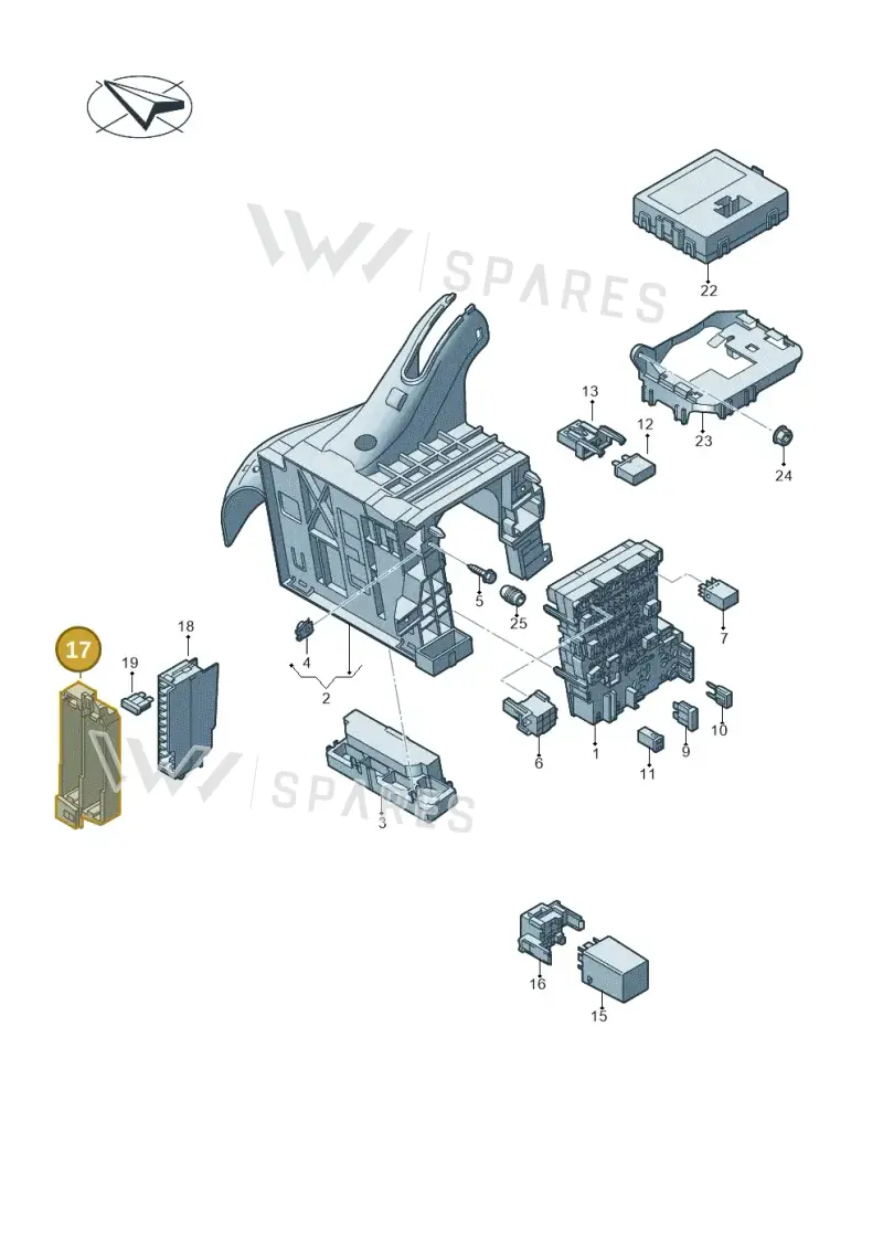 4G0971845E — Volkswagen Golf 1.6 (2015-2019) diagram 745937000, position 17