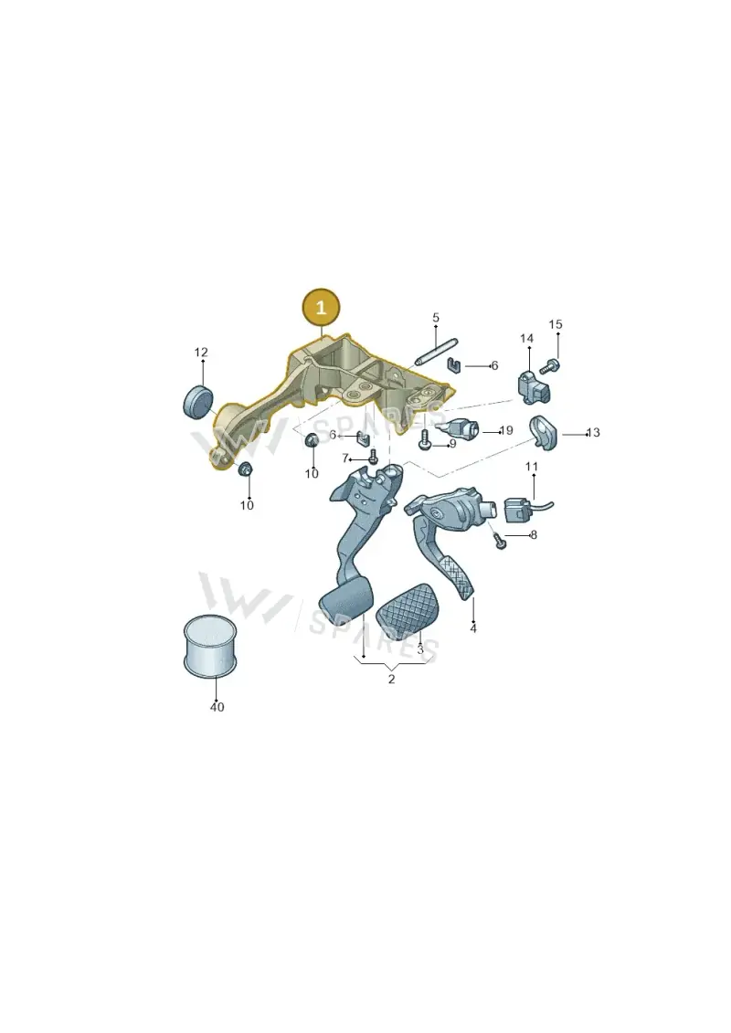 4G1723117A — Volkswagen Phideon (2016-2023) diagram 251723200, position 1