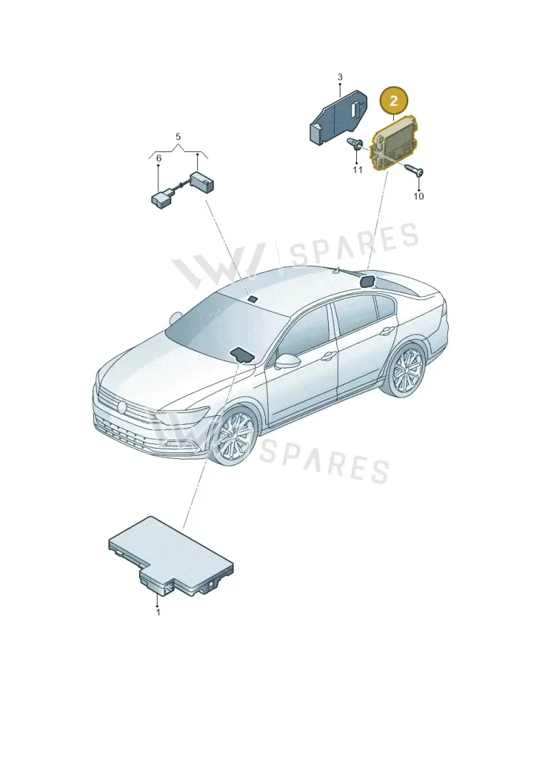 4H0035456 — Volkswagen Passat saloon (2014-2024) diagram 793035500, position 2