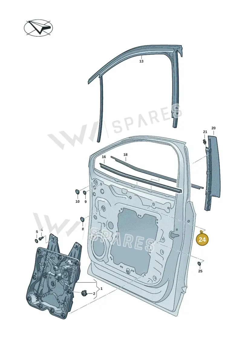 4H0837491 — Volkswagen ID.4 Pro (2020-2023) diagram 11a837500, position 24