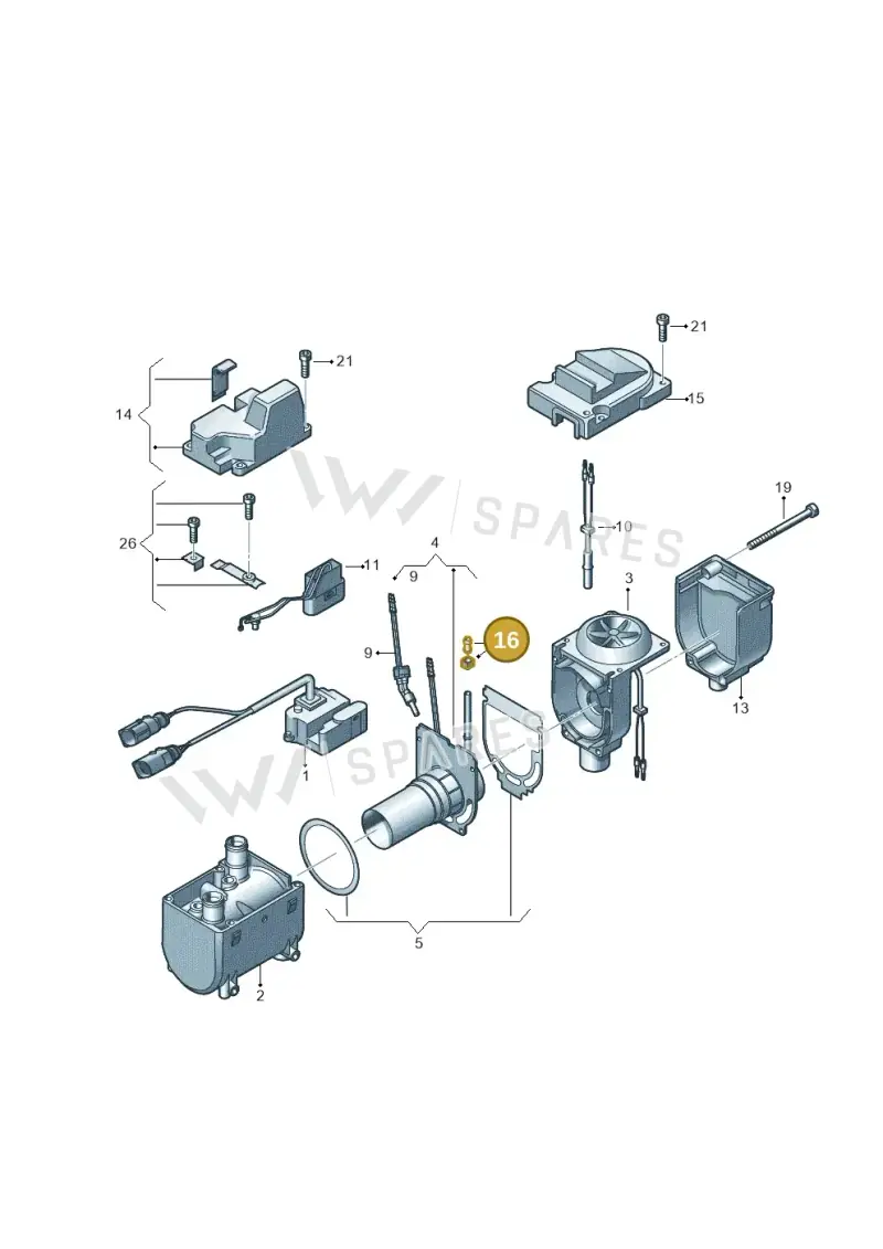 4H0898003 — Volkswagen Touareg BlueMotion (2014-2018) diagram 693819710, position 16