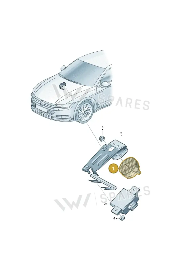 4H0907601E — Volkswagen Arteon (2017-2023) diagram 828906250, position 1