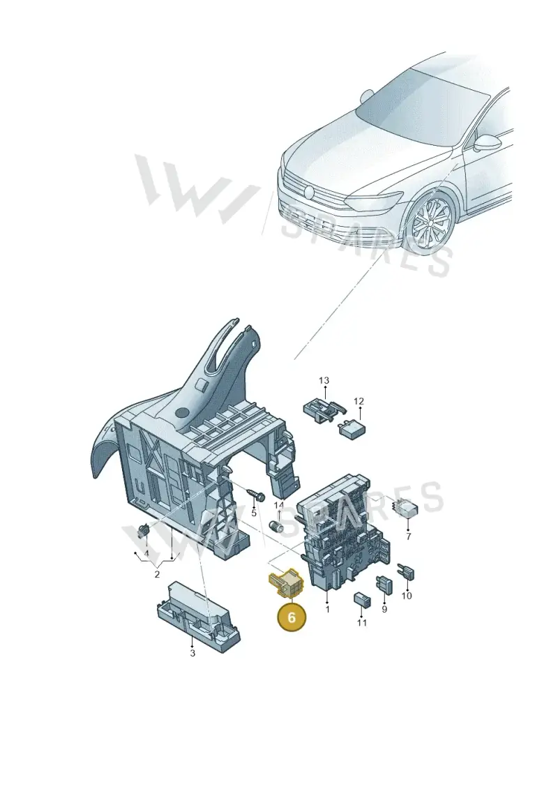 4H0937527 — Volkswagen Passat estate (2023-) diagram 793937000, position 6