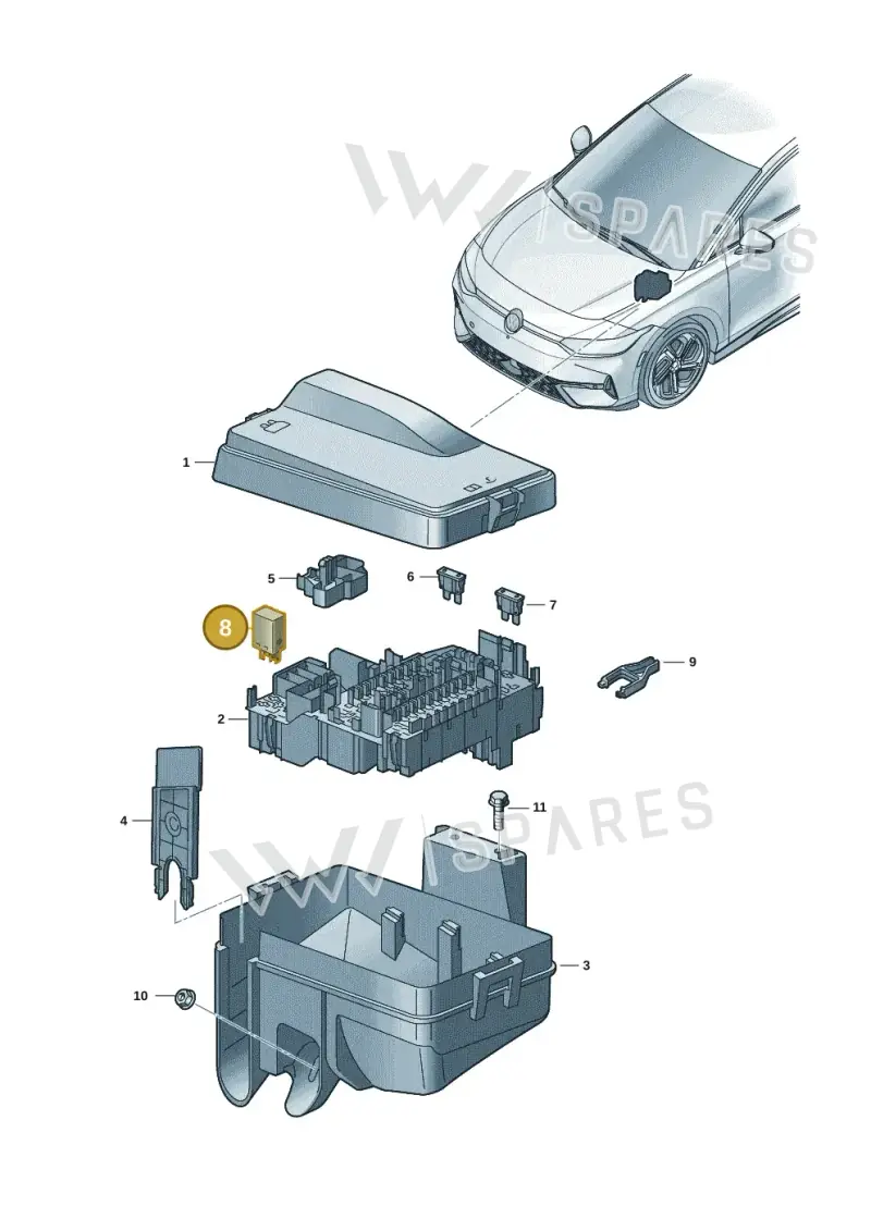 4H0951253 — Volkswagen ID.7 Limousine Pro (2023-) diagram 14b937030, position 8
