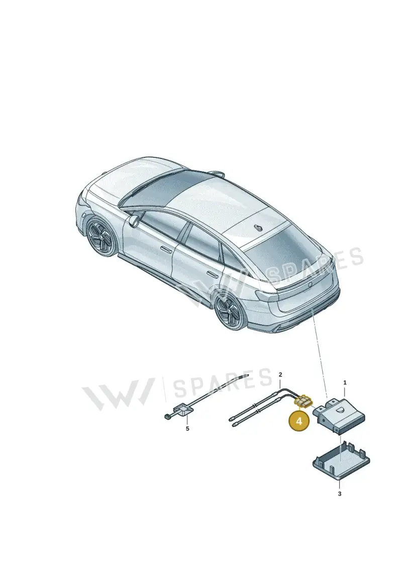 4H0973704B — Volkswagen ID.7 Limousine Pro (2023-) diagram 14b909300, position 4