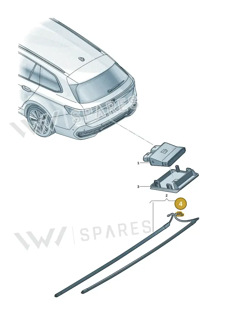 4H0973704B — Volkswagen Passat estate (2023-) diagram 3j0909300, position 4