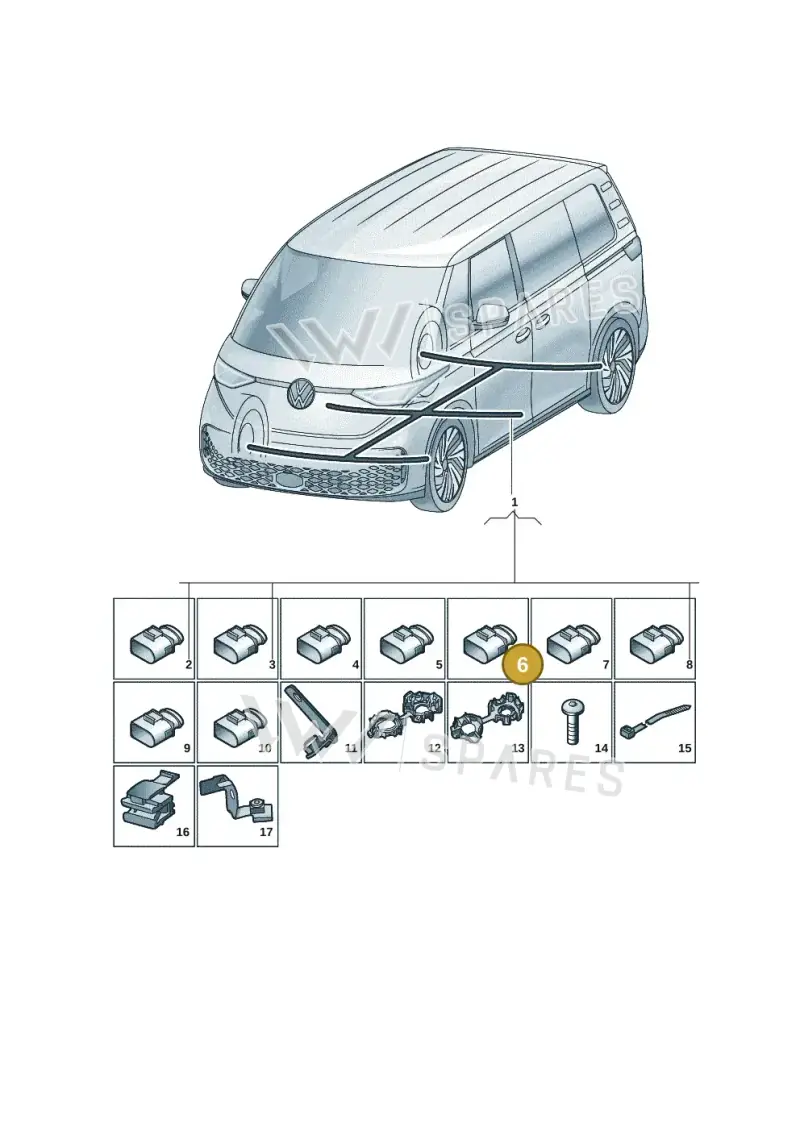 4H0973714 — Volkswagen ID.Buzz (2022-) diagram 15a971900, position 6