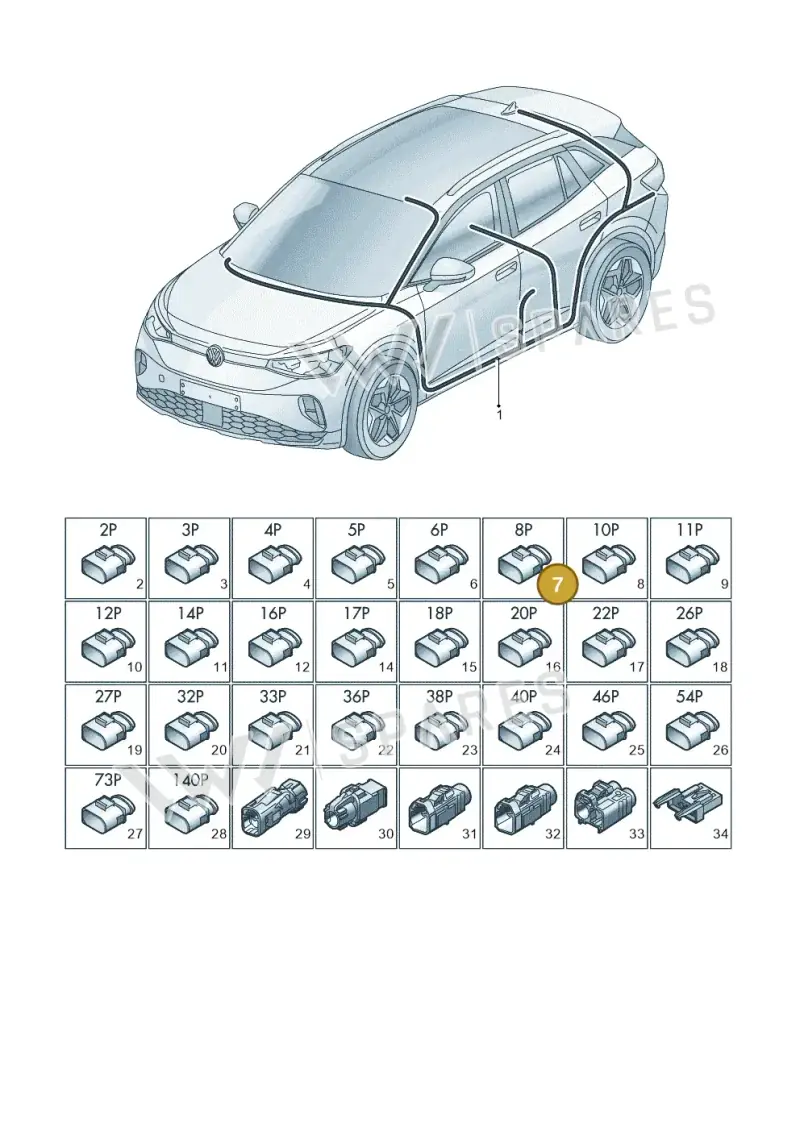 4H0973714B — Volkswagen ID.4 Pro (2020-2023) diagram 11a971090, position 7