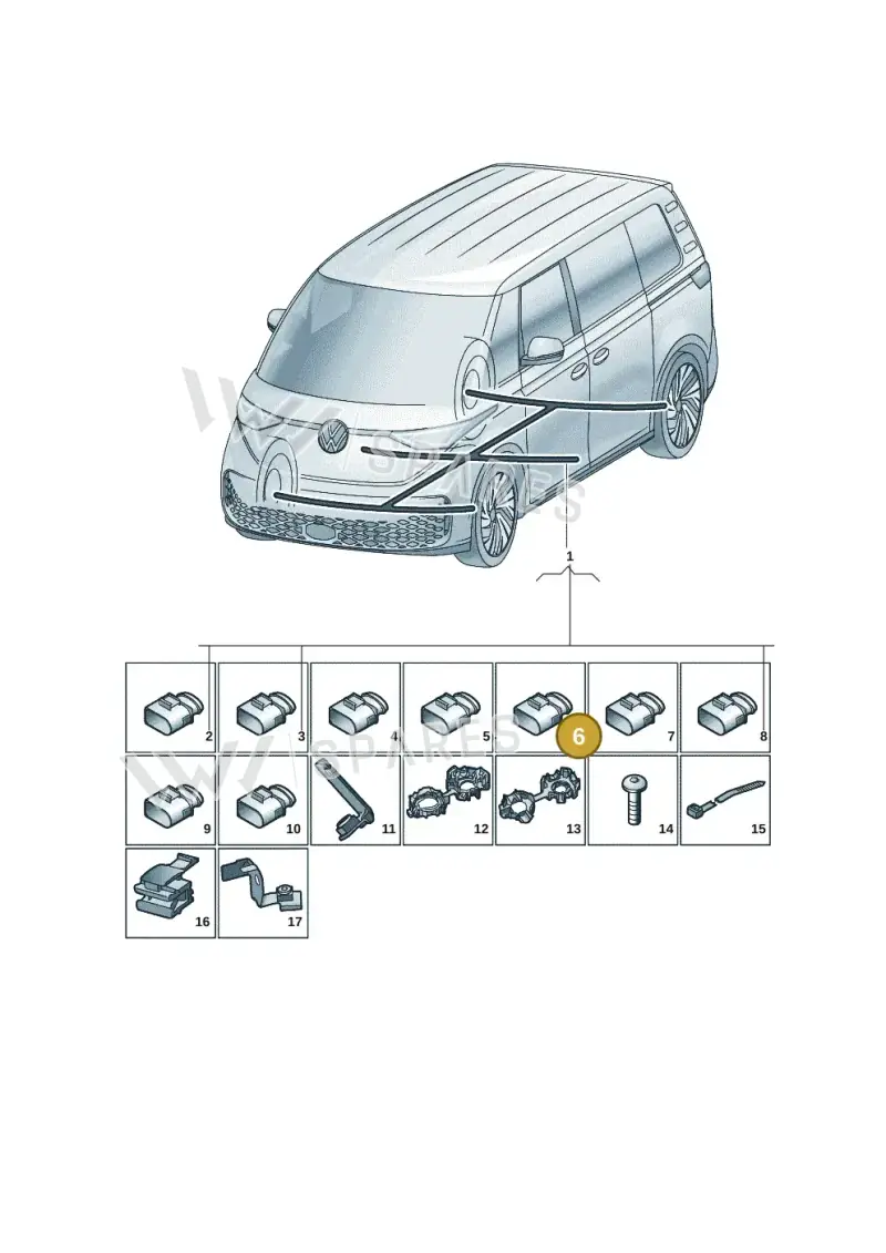 4H0973714B — Volkswagen ID.Buzz (2022-) diagram 15a971900, position 6