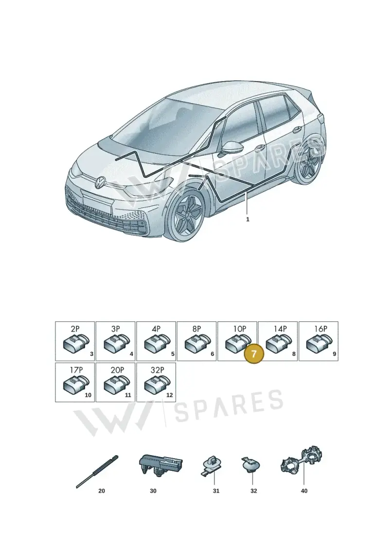 4H0973715A — Volkswagen ID.3 Pro (2019-2024) diagram 10a972000, position 7