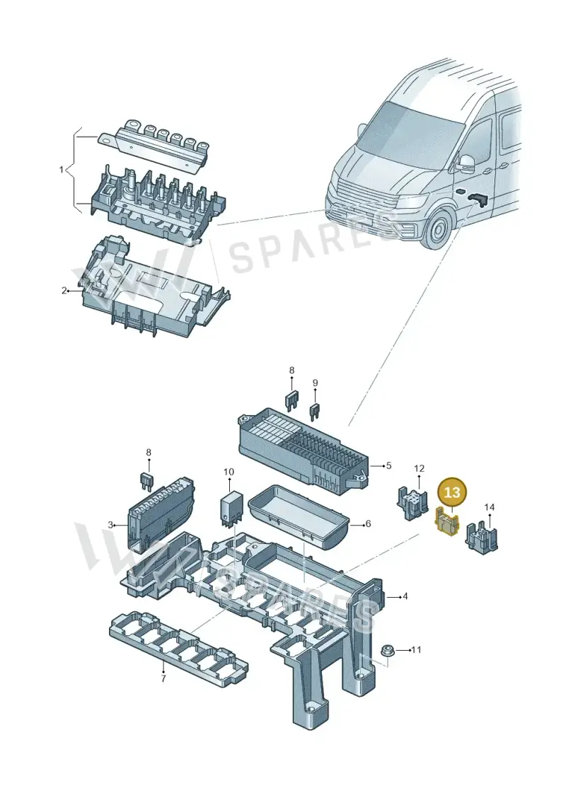4H1937527 — Volkswagen E-Crafter 35 (2018-2024) diagram 806937010, position 13