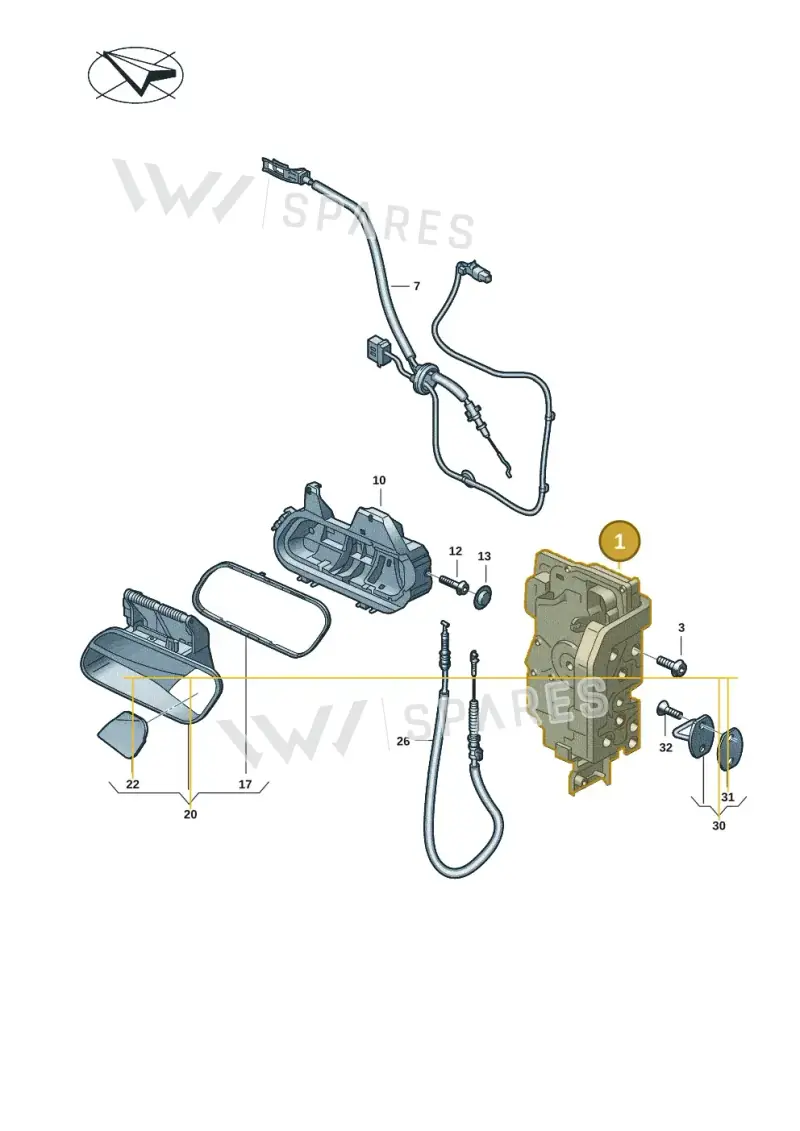 4K1837015M — Volkswagen ID.4 Pro (2020-2023) diagram 11a837000, position 1