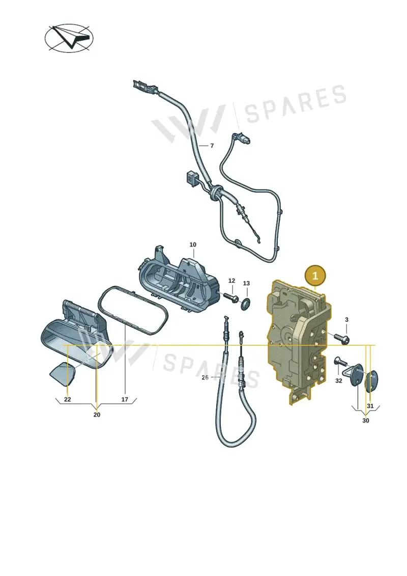 4K2837015M — Volkswagen ID.4 Pro (2020-2023) diagram 11a837000, position 1