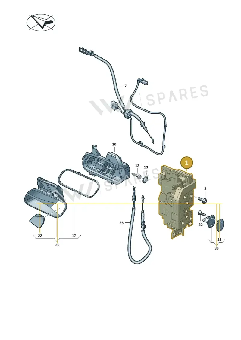 4K2837016M — Volkswagen ID.4 Pro (2020-2023) diagram 11a837000, position 1