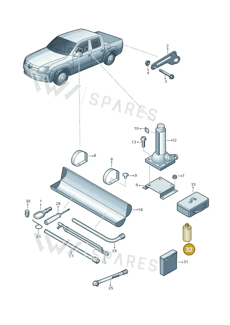 4L0012619B — Volkswagen Amarok twin cab (2022-) diagram 894012000, position 32